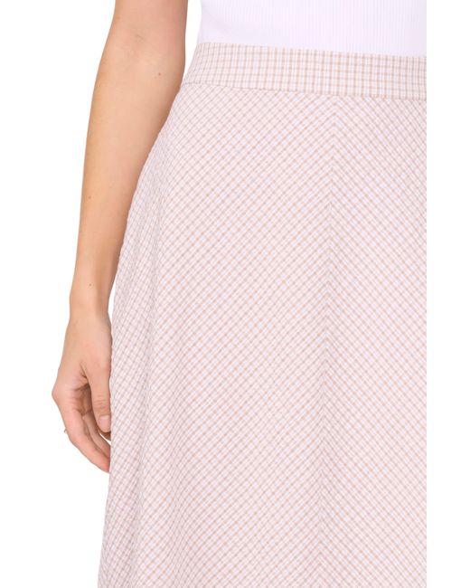 Halogen® Pink Halogen(r) Center Seam Midi Skirt