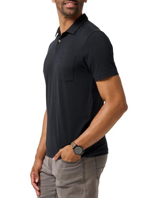 Travis Mathew Black The Cloud Polo for men