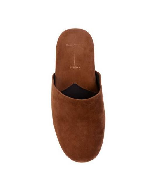 Black Suede Studio Brown Shiloh Mule