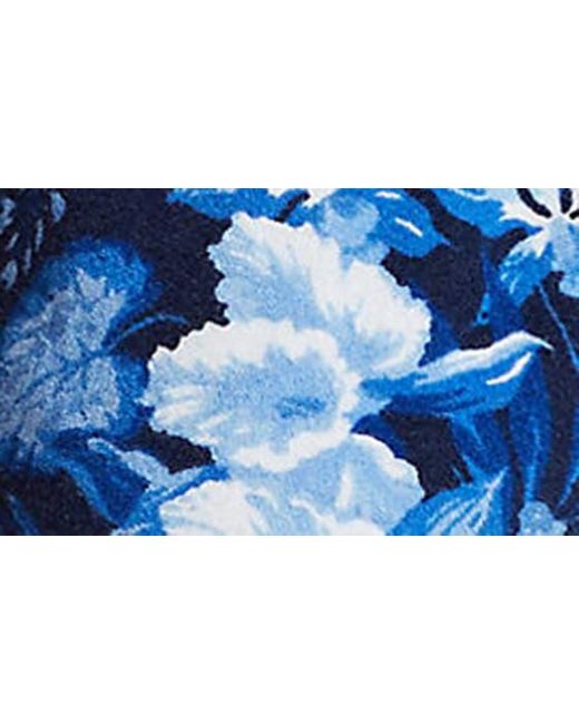 Polo Ralph Lauren Blue Floral Stretch Terry Cloth Shorts for men