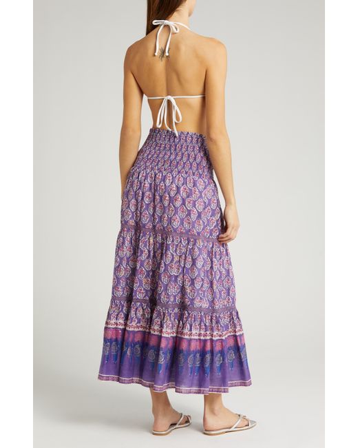 Alicia Bell Purple Mandy Cover-up Maxi Skirt