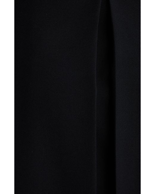 Balenciaga Black Hybrid Wool Pants Maxi Skirt