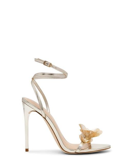 Steve Madden White Sheila Ankle Strap Sandal