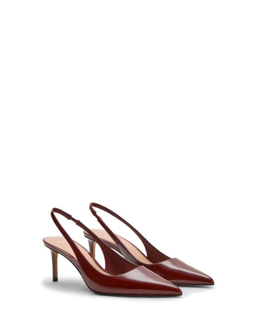 Mango Red Slingback Pointed Toe