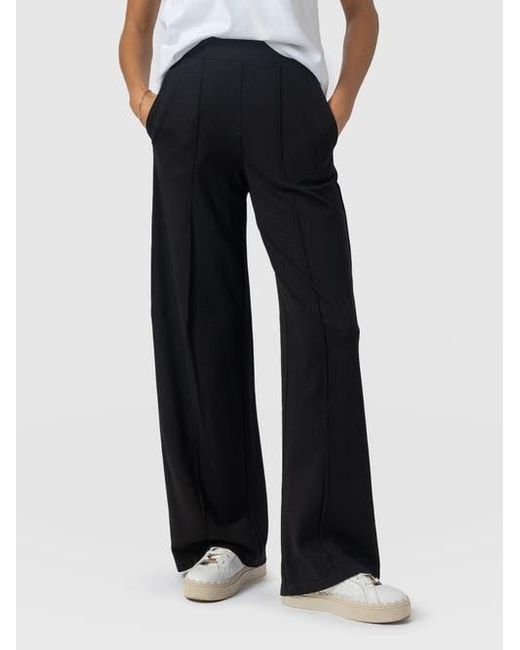 Saint + Sofia Black Keller Wide Leg Pant