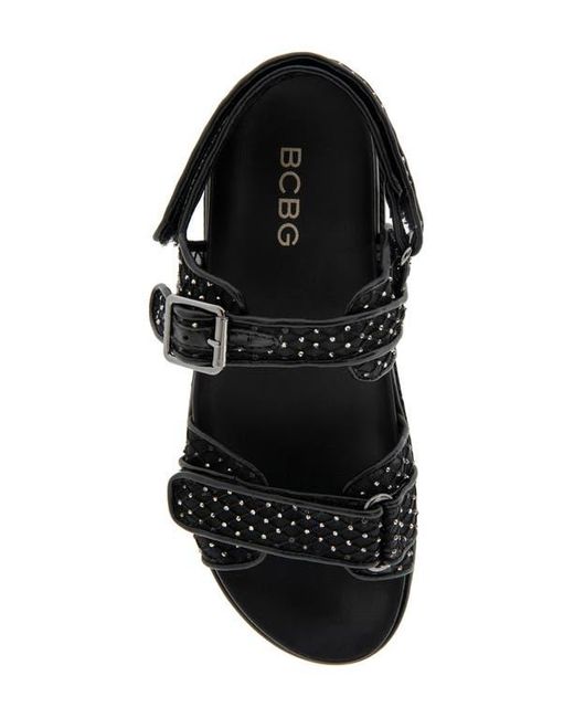 BCBGMAXAZRIA Black Bara Platform Slingback Sandal
