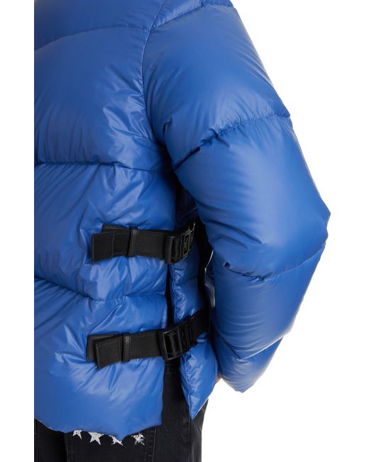 Givenchy Blue 4g Side Buckle Down Puffer Jacket for men