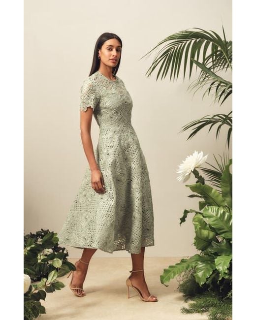 Ted Baker Lorelai Circle Midi Dress | Lyst