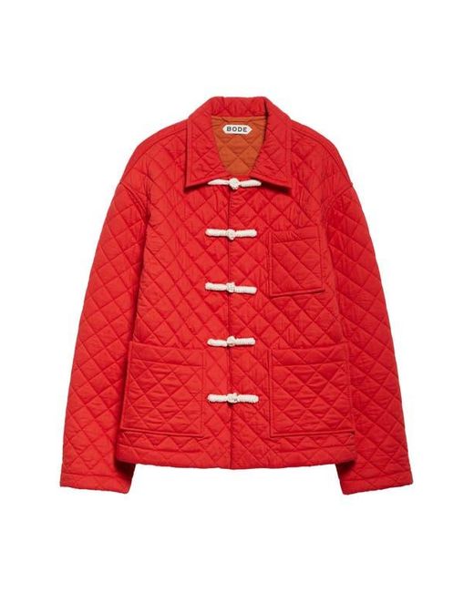 Bode Red Hobby Jacket for men