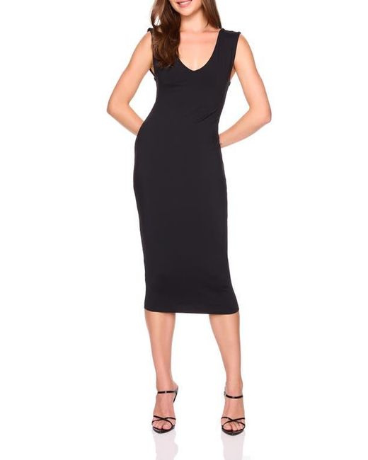 green emerald velvet dress Stretch Linen V-Wire Dress S / Cherry Tomato main image 1