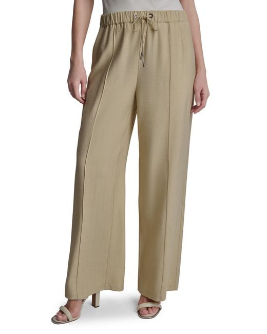DKNY Natural Drawstring Pants