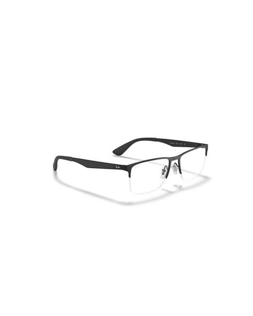 Ray-Ban Black 58Mm Rectangle Optical Glasses