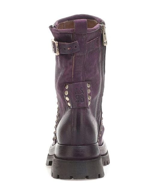 A.s.98 Purple Duke Stud Trim Boot