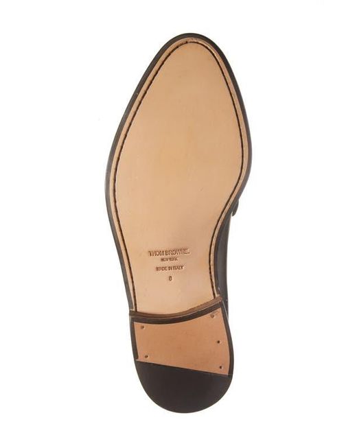 Thom Browne Black Varsity Penny Loafer for men