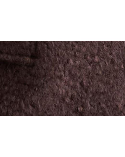 TOPSHOP Brown Tab Bouclé Bomber Jacket
