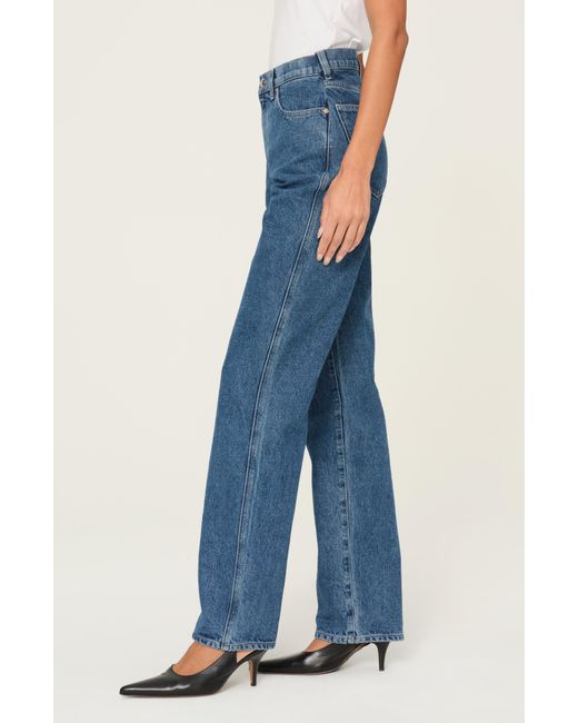DL1961 Blue Demie High Waist Straight Leg Jeans