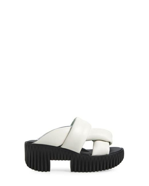 4Ccccees White Plia Semo Platform Sandal