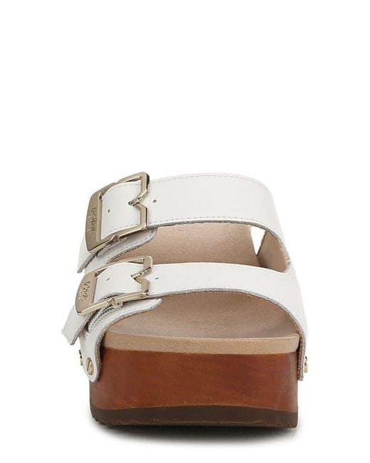 Dr. Scholls White Original Vibe Platform Slide Sandal