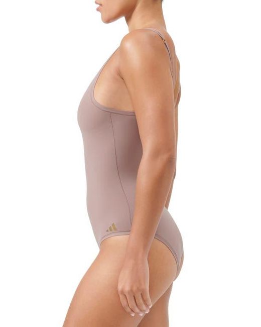 Adidas Originals Purple Scoop Neck Bodysuit