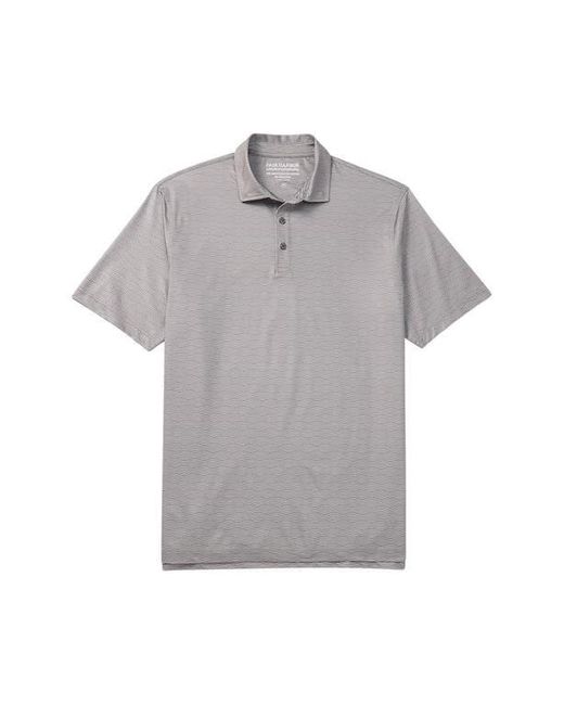 Fair Harbor Gray Compass Performance Polo for men