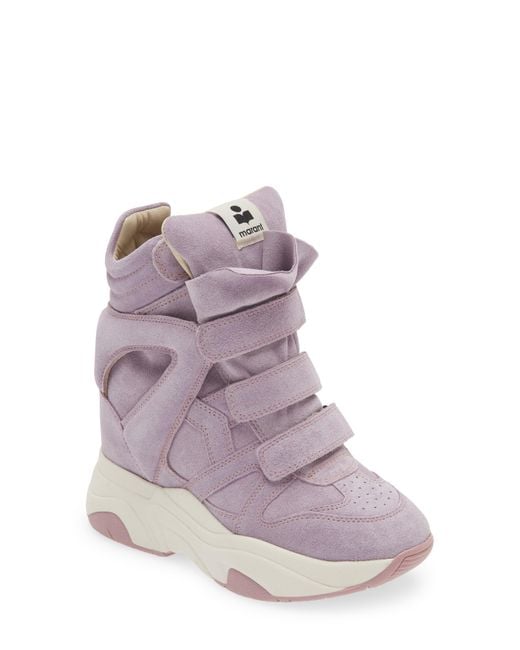 Isabel Marant Purple Balskee Platform Sneaker