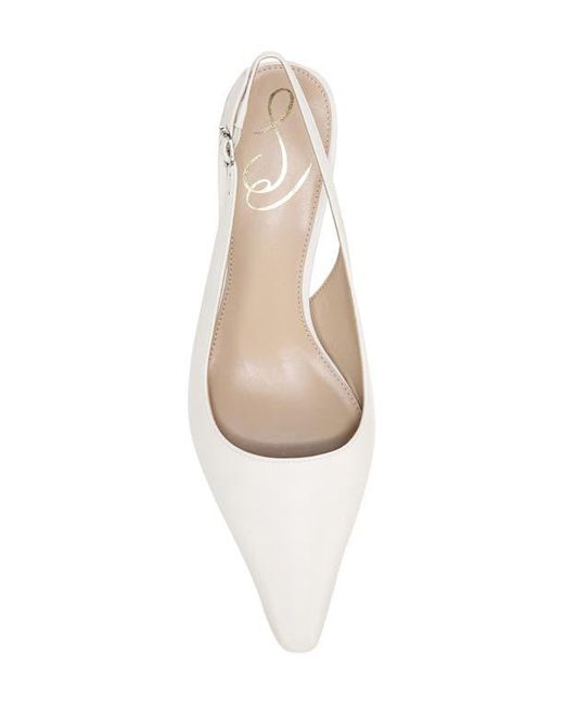 Sam Edelman White Bianka Slingback Pump