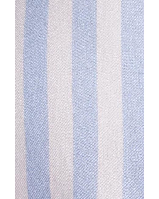 Beach Lunch Lounge Blue Candace Stripe Button-Up Shirt