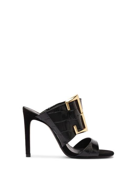 SCHUTZ SHOES Black Beatrix Slide Sandal