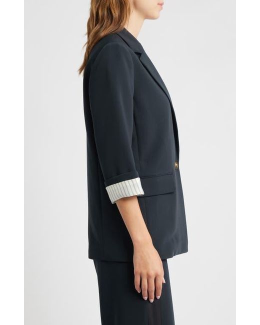 Rag & Bone Black Jennie Elbow Sleeve Crepe Blazer