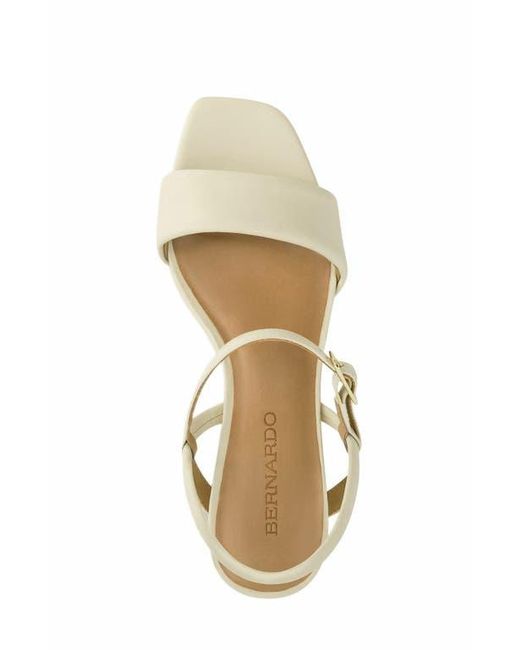 Bernardo White Canto Platform Sandal