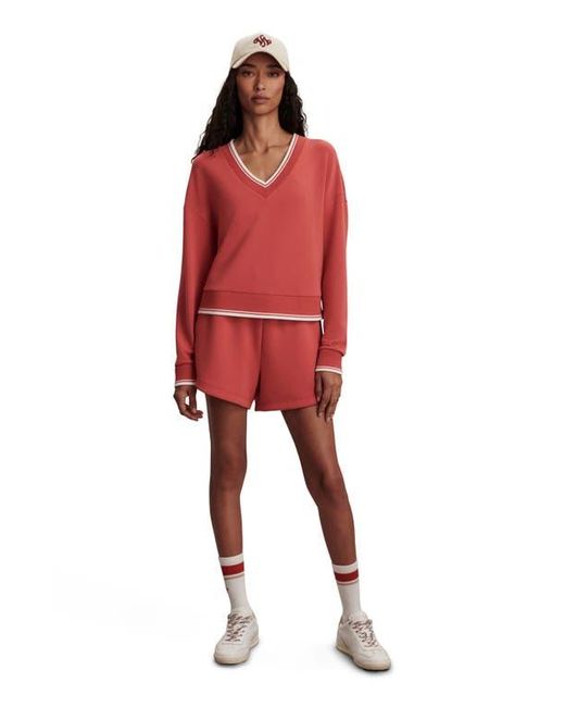 Varley Red Blithe Crop Sweatshirt