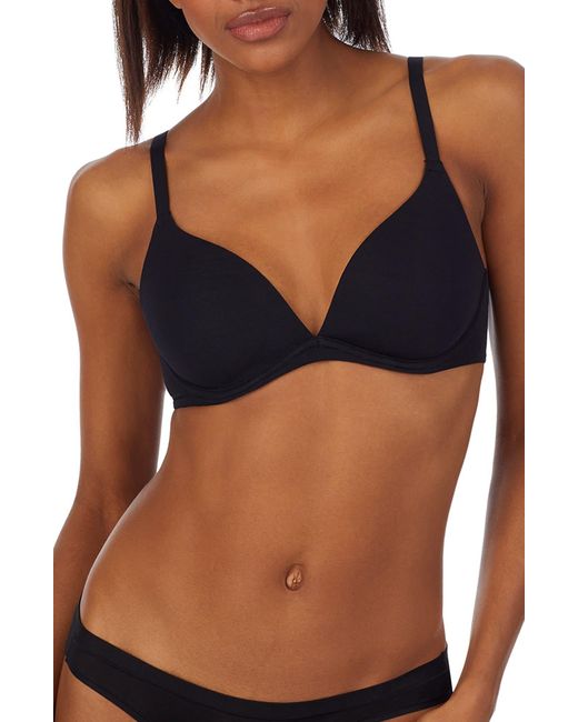 DKNY Blue Table Tops Underwire Plunge Bra