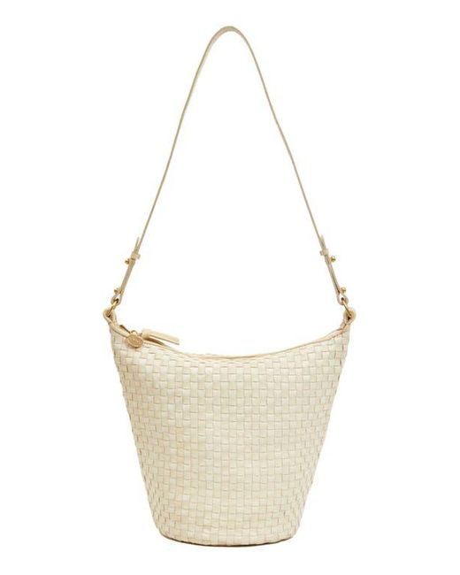 Clare V. Metallic Petite Jeanne Woven Shoulder Bag