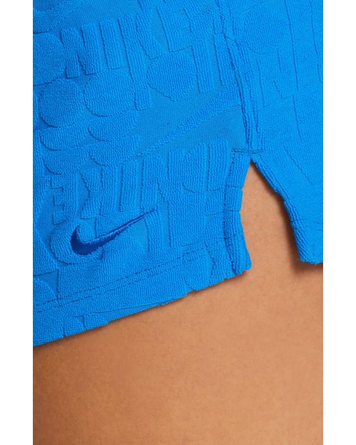 Nike Blue Retro Flow Cover-up Shorts