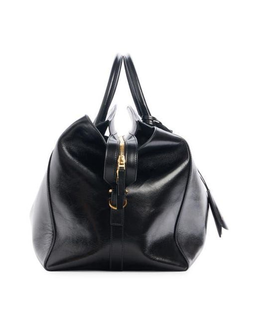Givenchy Black Leather Travel Bag for men