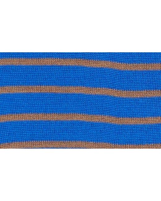 Molly Goddard Blue Wanda Stripe Merino Wool Cardigan