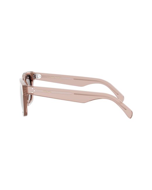 Céline Pink Bold 3 Dots 54mm Geometric Sunglasses for men
