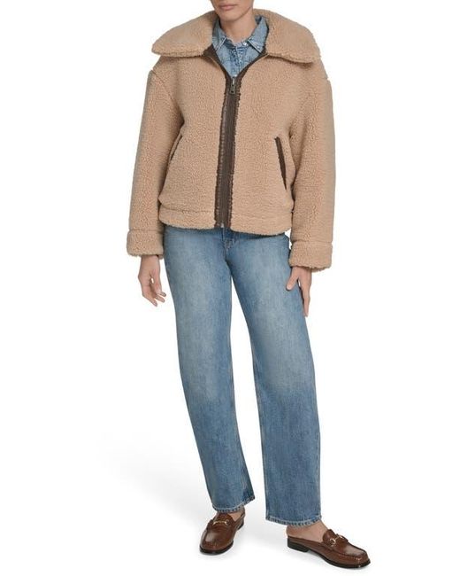 Levi's Brown Reversible Faux Leather & Faux Shearling Jacket
