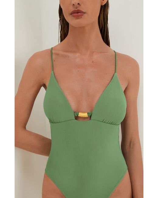 ViX Green Stacy One-Piece Swimsuit
