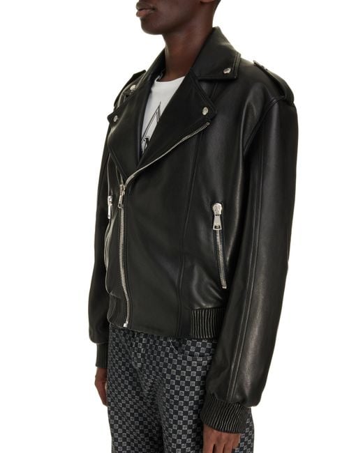 Lamb leather clearance moto jacket