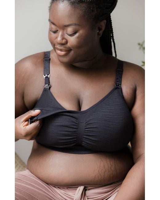 Kindred Bravely Black Busty Sublime Hands-Free Pumping & Nursing Bra -Sizing Options From E-H Cup