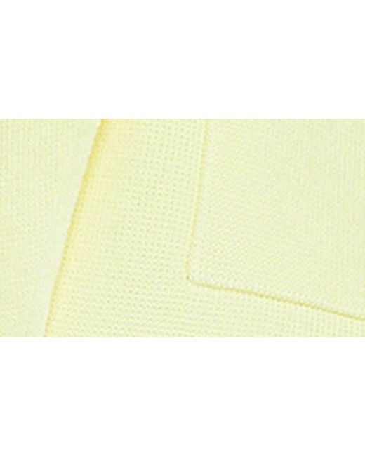 L'Agence Yellow Sofia Cotton Blend Cardigan Blazer