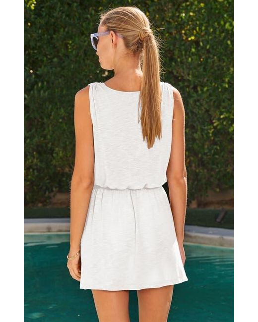 Becca White Breezy Basics Cover-Up Mini Sundress
