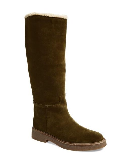 Jeffrey Campbell Brown Zabini Faux Shearling Lined Knee High Boot