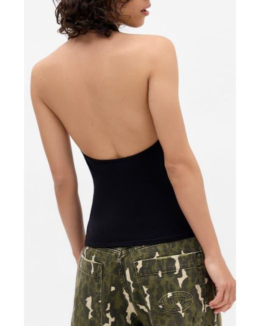 BDG Black Coyote Open Back Halter Top