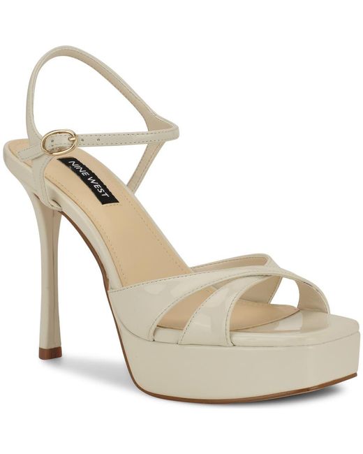 Nine West Metallic Tates Ankle Strap Platform Sandal