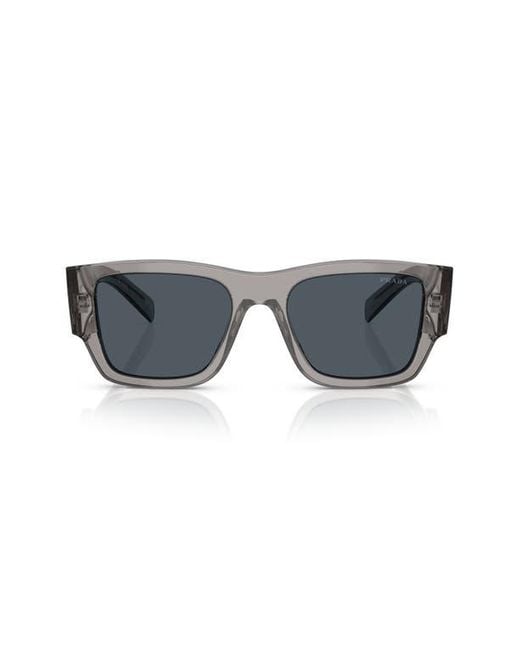 Prada Gray 54Mm Square Sunglasses for men