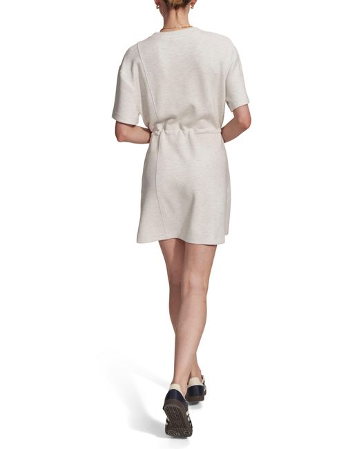 Varley Natural Maple Heathered Short Sleeve Sweater Dress