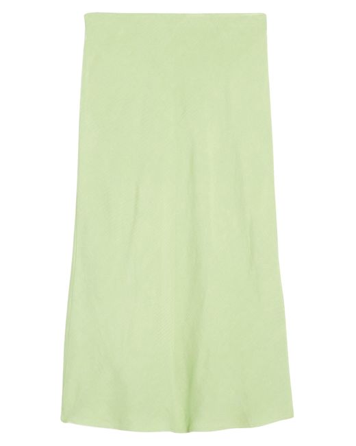 Madewell Green The Layton Midi Slip Skirt