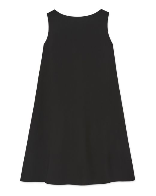 Lafayette 148 New York Black Finesse Crepe Convertible Dress